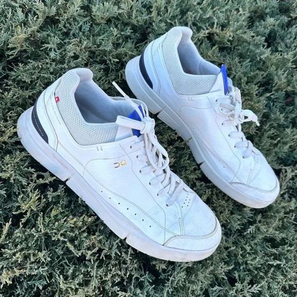 On Cloud The Roger Centre Court Leather Sneakers Men's Size 11 White Shoes - Picture 3 of 14